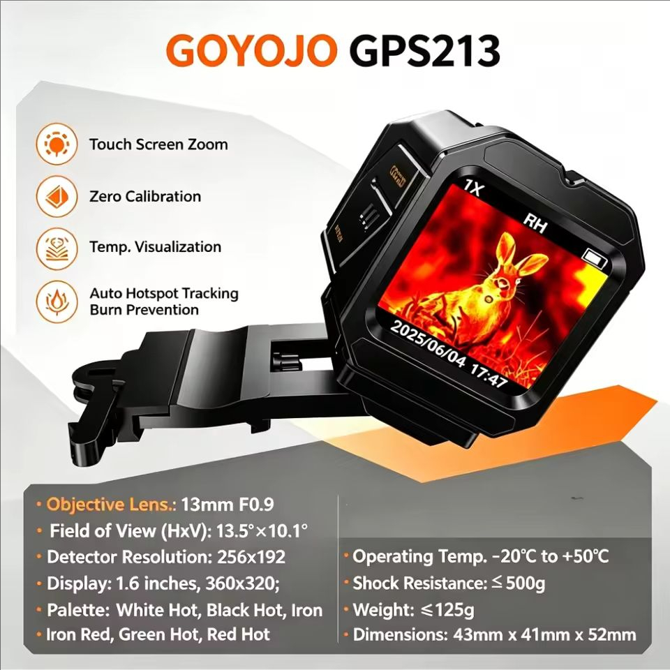 Thermal Imaging Camera 256X192 - GOYOJO ミニタッチ赤外線サーマルイメージャー サーマルイメージングスコープ ナイトビジョンデバイス デジタルカメラ 256x192解像度