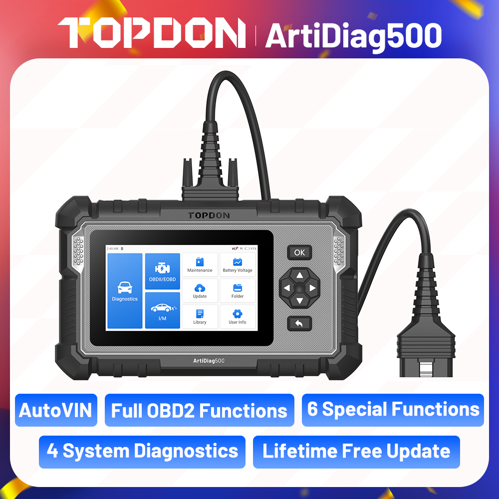 Topdon Tc001 Thermal Camera - 車の診断ツール,完全なシステム,OBD2スキャナー,エンジン診断,ABS,RS,トランスミッション,コードリーダー,Topdon-ArtiDiag500
