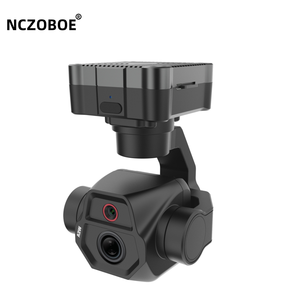 Thermal Imager Drone Gimbal - NCZOBOE HDサーマルイメージング3軸ジンバルカメラ、ドローンセキュリティおよび消防救助用デュアルライトトラッキング
