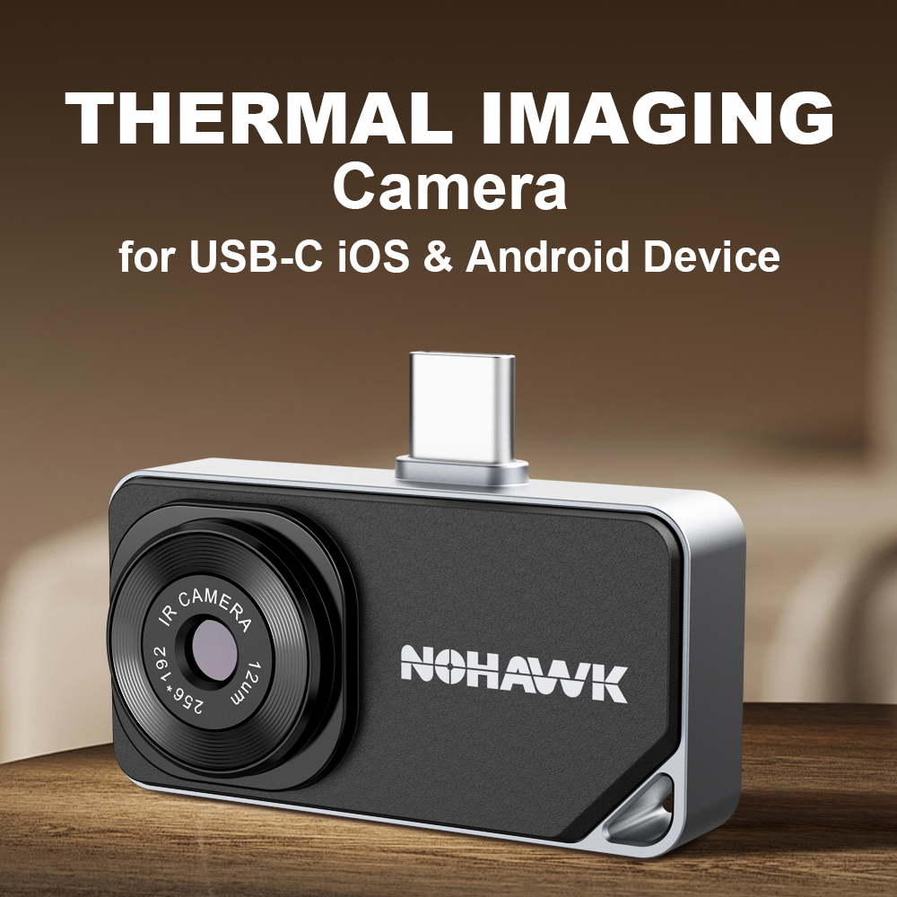 Nf 521 Thermal Imaging Camera - NOHAWK プラグアンドプレイサーマルイメージングカメラ 256×192 USB-C iPhone 15+