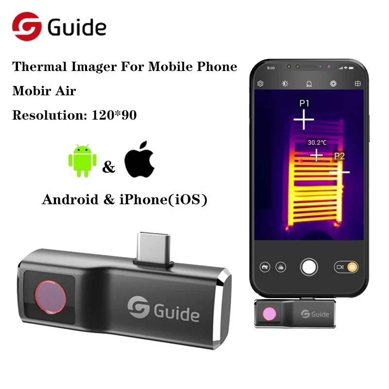 ガイド Mobir 空気熱画像カメラ iPhone & An - Infiray P2 Pro Macro Lens のレビューと価格