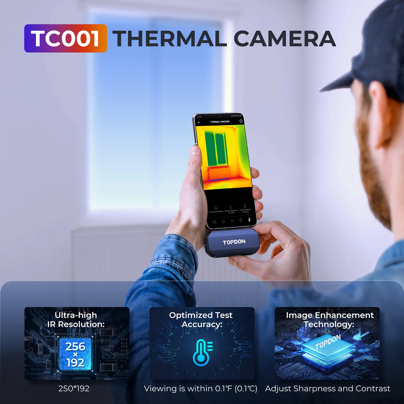 TOPDON TC001 256x192高解像度ミニポータブ - Topdon Tc001 Thermal Camera のレビューと価格