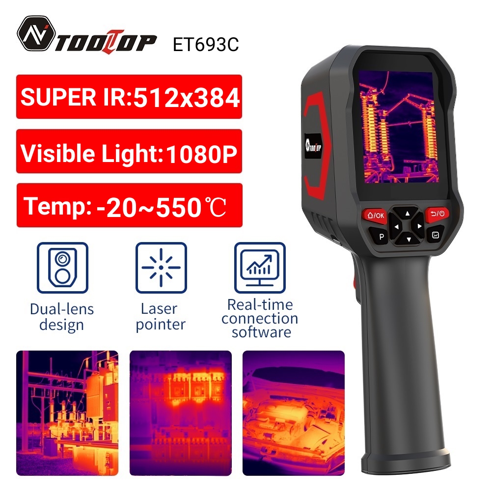 TOOLTOP ET693C スーパー IR 512x384 - Nf 521 Thermal Imaging Camera のレビューと価格